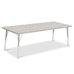 Berries® Rectangle Activity Table - 30" X 72", A-height - Driftwood Gray/Gray/Gray
