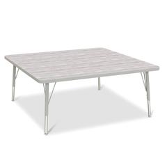 Berries® Square Activity Table - 48" X 48", E-height - Driftwood Gray/Gray/Gray