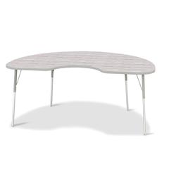 Berries® Kidney Activity Table - 48" X 72", A-height - Driftwood Gray/Gray/Gray