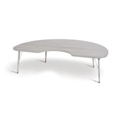 Berries® Kidney Activity Table - 48" X 72", E-height - Driftwood Gray/Gray/Gray