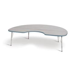 Berries® Kidney Activity Table - 48" X 72", E-height - Driftwood Gray/Coastal Blue/Gray