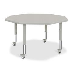 Octagon Activity Table - 48" X 48", Mobile