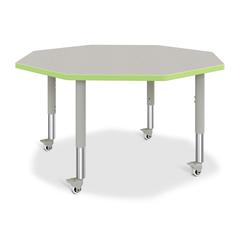Octagon Activity Table - 48" X 48", Mobile