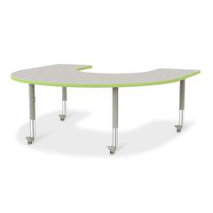 Horseshoe Activity Table - 66" X 60", Mobile