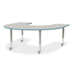 Horseshoe Activity Table - 66" X 60", Mobile