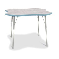 Berries® 4-Leaf Activity Table - A-height - Driftwood Gray/Coastal Blue/Gray