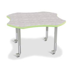 Berries® 4-Leaf Activity Table - Mobile - Driftwood Gray/Key Lime/Gray
