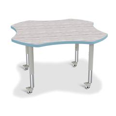 Berries® 4-Leaf Activity Table - Mobile - Driftwood Gray/Coastal Blue/Gray