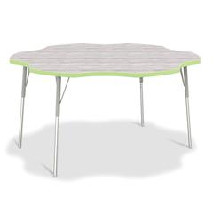 Berries® 6-Leaf Activity Table - A-height - Driftwood Gray/Key Lime/Gray