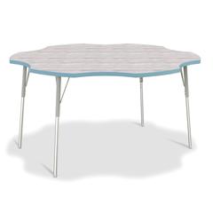 Berries® 6-Leaf Activity Table - A-height - Driftwood Gray/Coastal Blue/Gray