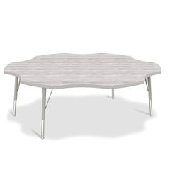 Berries® 6-Leaf Activity Table - E-height - Driftwood Gray/Gray/Gray