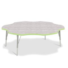 Berries® 6-Leaf Activity Table - E-height - Driftwood Gray/Key Lime/Gray