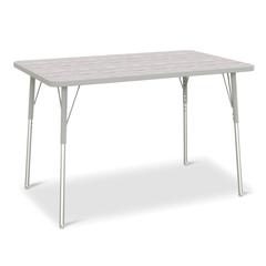 Berries® Rectangle Activity Table - 30" X 48", A-height - Driftwood Gray/Gray/Gray