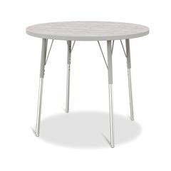Berries® Round Activity Table - 36" Diameter, A-height - Driftwood Gray/Gray/Gray