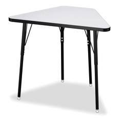 Tall Trapezoid Desk - Gray/Black/All Black