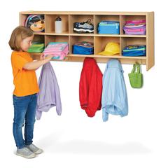 10 Section Wall Mount Coat Locker