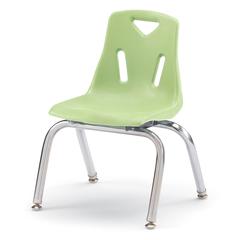 Berries® Stacking Chair with Chrome-Plated Legs - 12" Ht - Key Lime