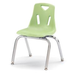 Berries® Stacking Chair with Chrome-Plated Legs - 14" Ht - Key Lime