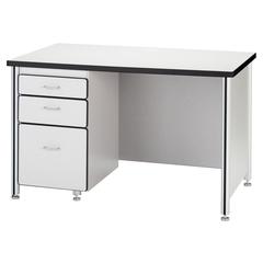 Teachers' 66" Desk with 1 Pedestal - Oak