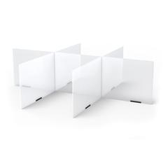 Jonti-Craft® See-Thru Table Divider Shields - 6 Station - 58.5" x 47.5" x 16"