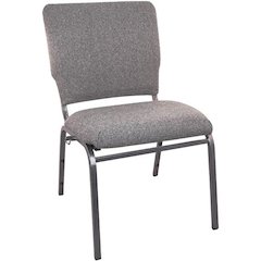 Charcoal Gray Multipurpose Church Chairs - 18.5 in. Wide