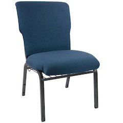 Navy Church Chair - 21 in. Wide