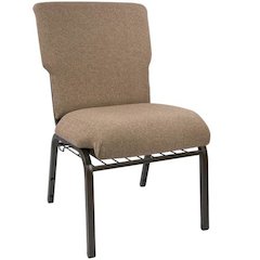 Mixed Tan Church Chair - 21 in. Wide