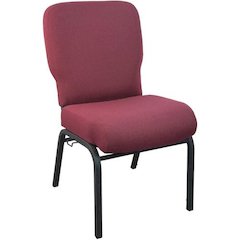 Signature Elite Maroon Church Chair - 20 in. Wide
