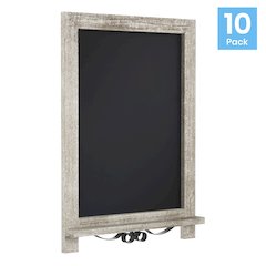 Vintage 12" x 17" Wooden Magnetic Chalkboards with Legs, Set of 10