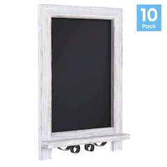 Vintage 9.5" x 14" Wooden Magnetic Chalkboards with Legs, Set of 10