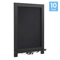 Vintage 12" x 17" Wooden Magnetic Chalkboards with Legs, Set of 10