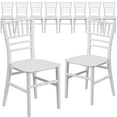 10 Pk. Kids White Resin Chiavari Chair