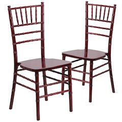 2 Pk. HERCULES Series Mahogany Wood Chiavari Chair