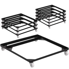 8 Pk. HERCULES Series Steel Stack Chair and Church Chair Dolly
