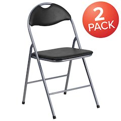Set of 2: Padded Metal Folding Chair