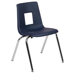 Navy Student Stack School Chair - 18-inch