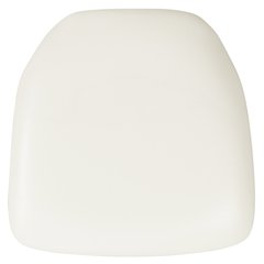 Hard White Vinyl Chiavari Chair Cushion