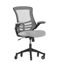 Mid-Back Dark Gray Mesh Swivel Task Office Chair