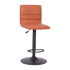 Contemporary Adjustable Height Stool with Pedestal Base