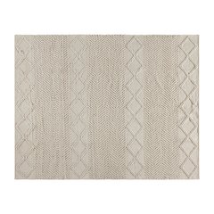 8' x 10' White, Ivory Geometric Design Handwoven Area Rug