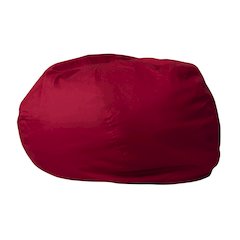 Oversized Solid Red Refillable Bean Bag Chair for All Ages
