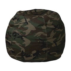 Small Camouflage Refillable Bean Bag Chair for Kids and Teens
