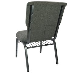 Charcoal Gray Discount Church Chair - 21 in. Wide