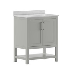 30 Inch Contemporary Bathroom Vanity with Sink Combo