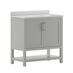 36 Inch Contemporary Bathroom Vanity with Sink Combo