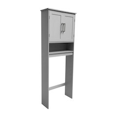 Modern Over the Toilet Bathroom Storage Cabinet Organizer, Gray
