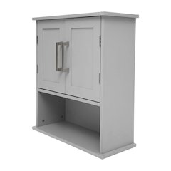 Modern Wall Mounted Bathroom Medicine Cabinet, Gray