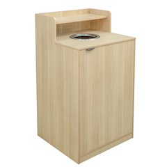32 Gallon Commercial Trash Can Enclosure, Oak