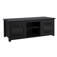 65" Entertainment Center with Storage Cabinets for up to 80" TV's, Black