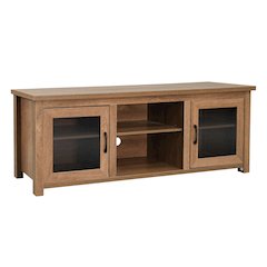 65" Entertainment Center with Storage Cabinets for up to 80" TV's, Walnut